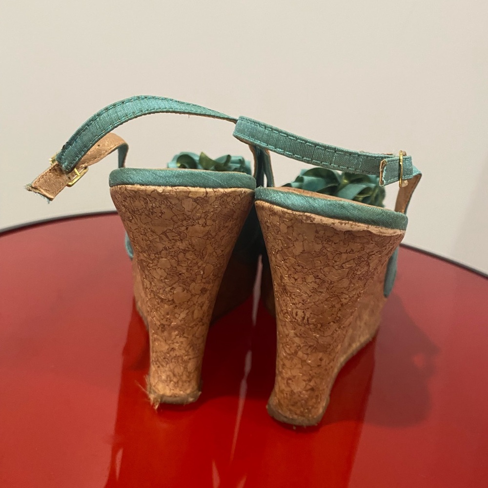 Chinese Laundry Teal Wedges - Picture 4 of 5